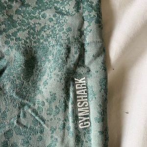 Gymshark animal print teal leggings S
